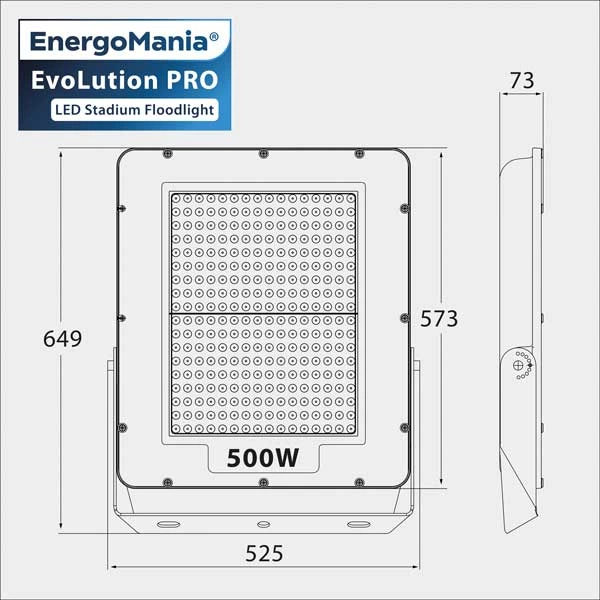 Stadionowy naświetlacz LED EvoLution PRO 500W