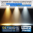 Naświetlacz LED LightShift CCT 100W 13500 lm czarny