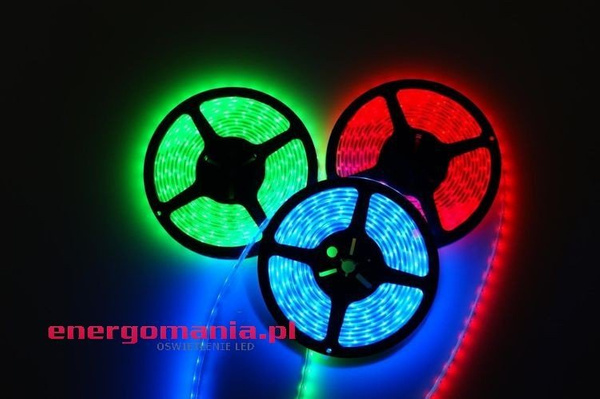 Wielokolorowa taśma LED SMD5050 RGB 300LED 54W 5m IP20