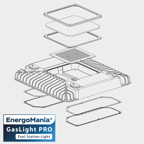 Lampa LED GasLight PRO EX STACJA PALIW 100W 18000 lm