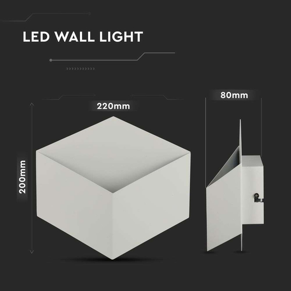 Kinkiet ścienny LED 3W VT-803 biały