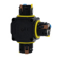 Potrójna hermetyczna mufa kablowa 3-pinowa CableGuard T-Joint 3W czarna