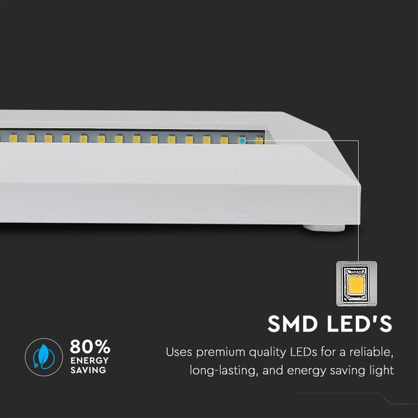 Natynkowa oprawa schodowa LED 3W BIAŁA IP65 VT-1162