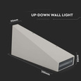 Oprawa elewacyjna LED 6W 660lm VT-826 szara