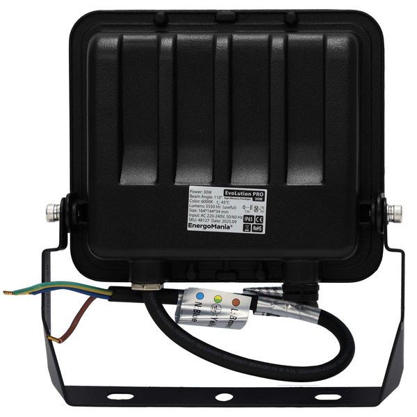 Wydajny naświetlacz LED EvoLution 30W 5550 lm 185 lm/W