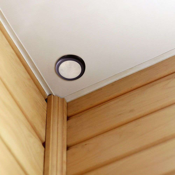 Podtynkowy czujnik ruchu i zmierzchu IR 400W czarny VT-8092