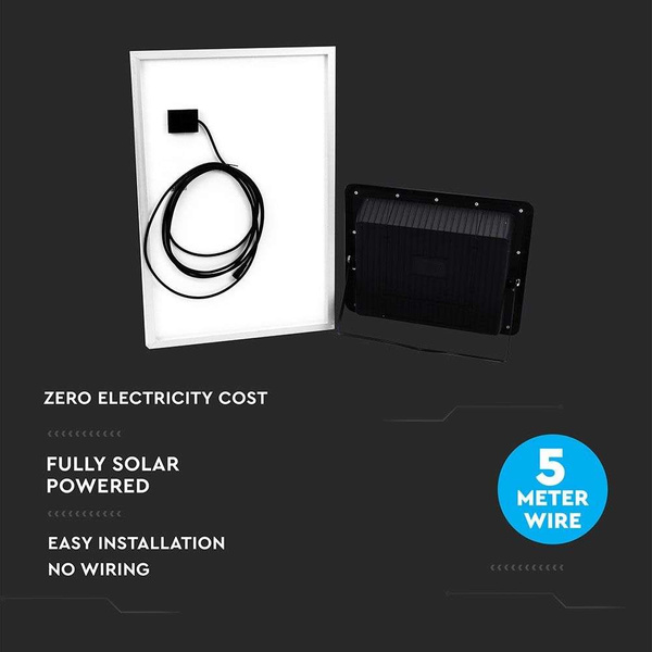Solarny naświetlacz LED z panelem fotowoltaicznym 4200 lm VT-300W