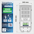 Solarna lampa uliczna LED StreetRay ECO 13W 2000 lm