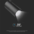 Lampa szynowa LED 3w1 30W 35° VT-47030 czarna