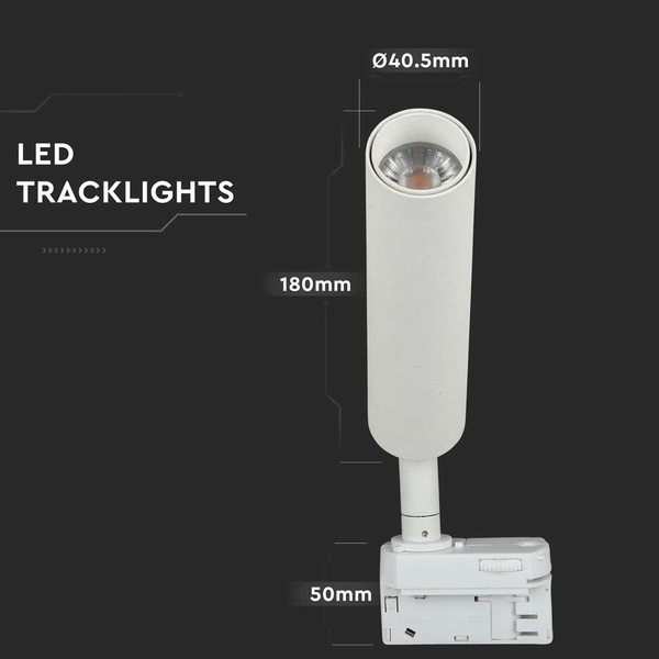 Reflektor szynowy LED 7W 490 lm SAMSUNG VT-407 biały