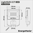 Naświetlacz LED z czujnikiem ruchu LightShift CCT PIR 30W 4050 lm biały