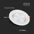 Podtynkowy downlight LED SAMSUNG 30W 2400 lm VT-2-30