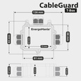 Potrójna hermetyczna puszka kablowa IP68 CableGuard T-Box czarna