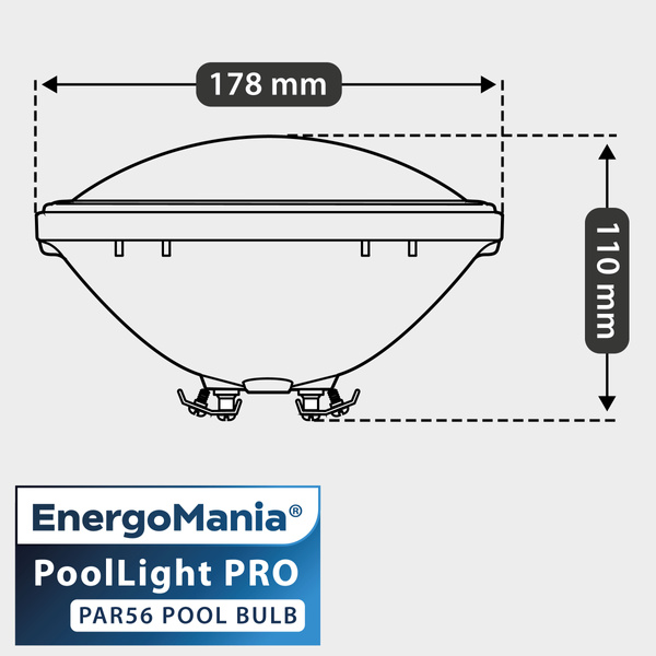 Żarówka basenowa PoolLight LED RGB PAR56 12V IP68 18W 1800 lm