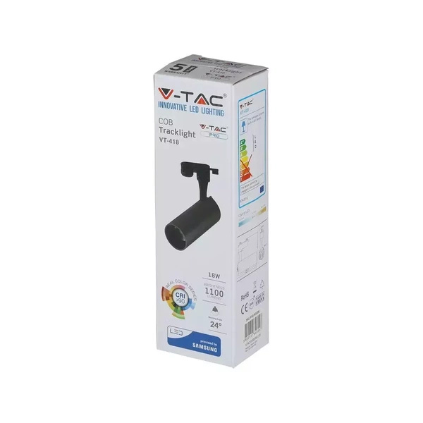 Reflektor szynowy LED 18W 1260 lm SAMSUNG VT-418 czarny