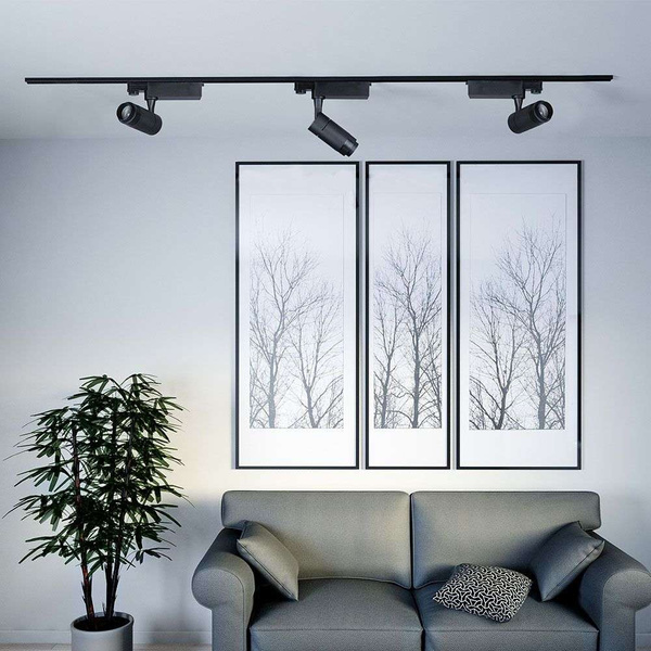 Lampa szynowa LED 3w1 15W regulowany kąt, ściemnialna VT-7715 czarna