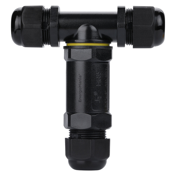 Potrójna hermetyczna mufa kablowa 5-pinowa CableGuard T-Joint 5W czarna