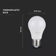 Żarówka LED A58 SAMSUNG PRO 9W E27 806 lm VT-210