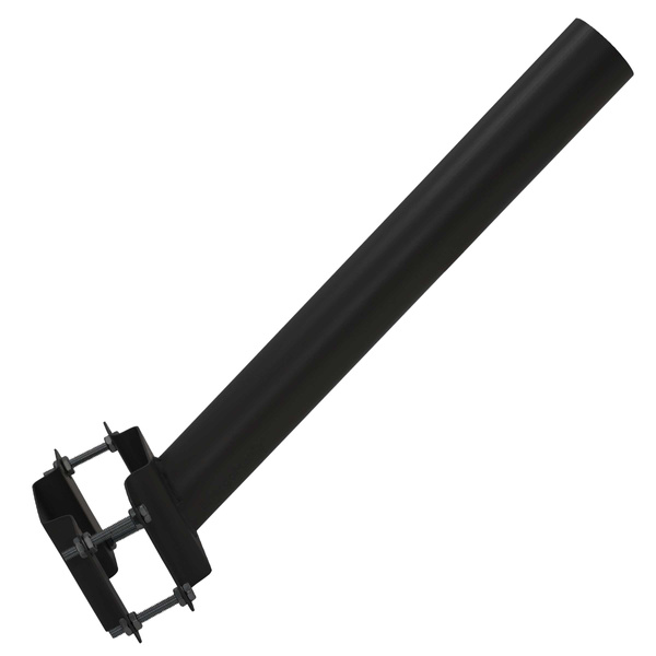 Wysięgnik lampy ulicznej na słup / uchwyt naścienny StreetGrip ⌀60mm 48cm czarny