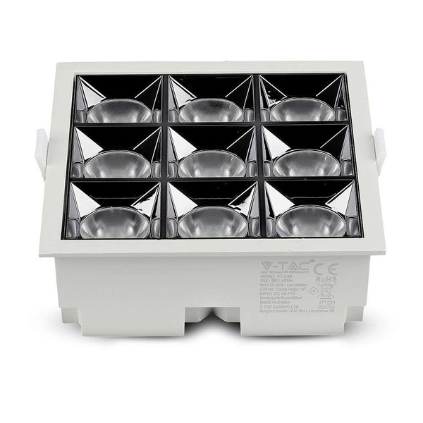 Podtynkowy reflektor LED SAMSUNG 36W 2880 lm VT-2-36 38°