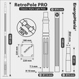 Ozdobny słup oświetleniowy RetroPole PRO 4m czarny
