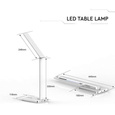 Lampa biurkowa LED 5W z funkcją ładowania telefonu VT-7505 biała