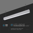 Ściemniana lampa liniowa LED SAMSUNG  60W 6000lm 120cm VT-7-60 srebrna