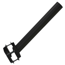 Wysięgnik lampy ulicznej na słup / uchwyt naścienny StreetGrip ⌀60mm 48cm czarny