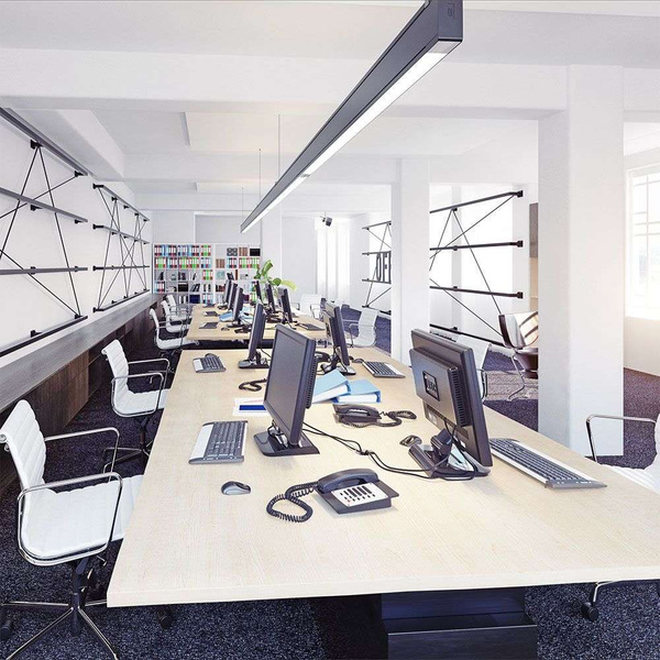 Biurowa lampa liniowa OptiLine 30W 4600lm 2w1 czarna