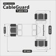 Potrójna hermetyczna mufa kablowa 5-pinowa CableGuard T-Joint 5W czarna