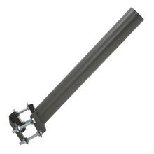Wysięgnik lampy ulicznej na słup / uchwyt naścienny StreetGrip ⌀48mm 40cm szary