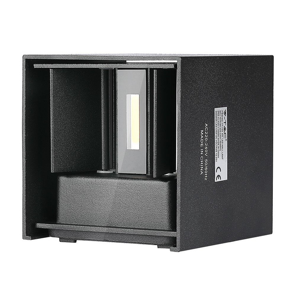 Kinkiet LED BRIDGELUX 12W SZEŚCIAN VT-759-12 czarny