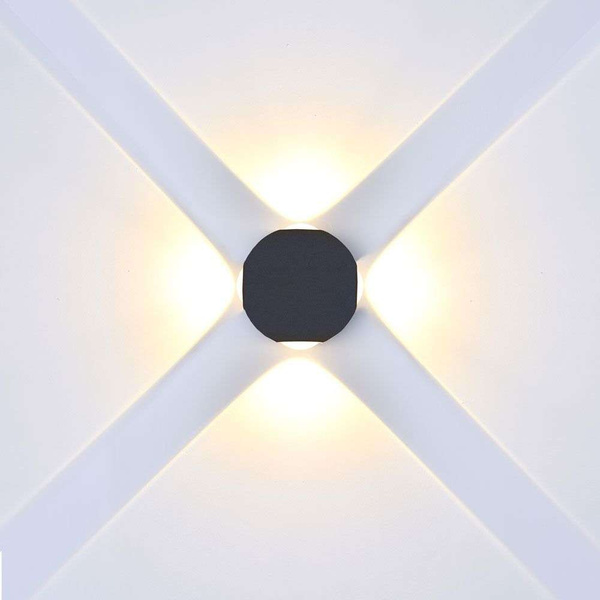 Lampa elewacyjna LED 4W 440lm VT-834 czarna