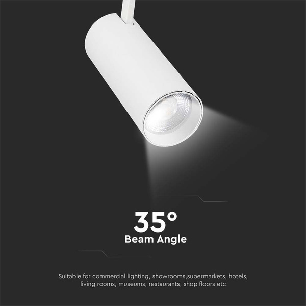Lampa szynowa LED 3w1 40W 35° VT-47050 biała