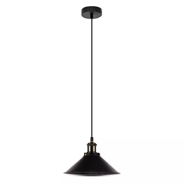 Lampa wisząca LOFT INDUSTRIAL Ø260 mm VT-7424 CZARNA