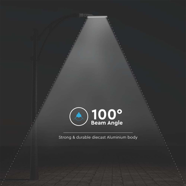 Latarnia uliczna LED z czujnikiem zmierzchu 100W 11000 lm VT-139ST-S