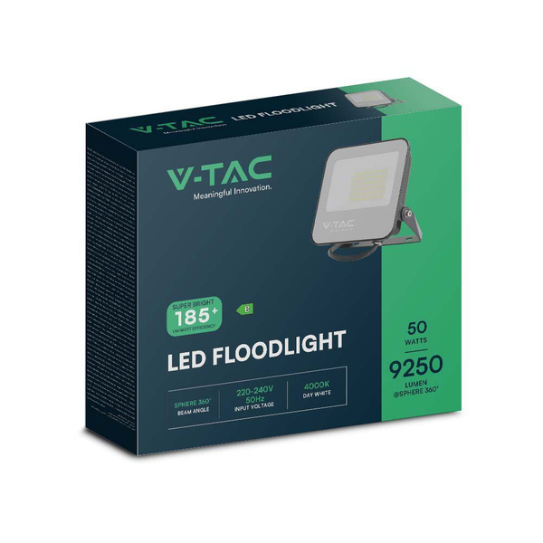 Naświetlacz LED EVOLUTION 50W 8000 lm VT-4961 czarny