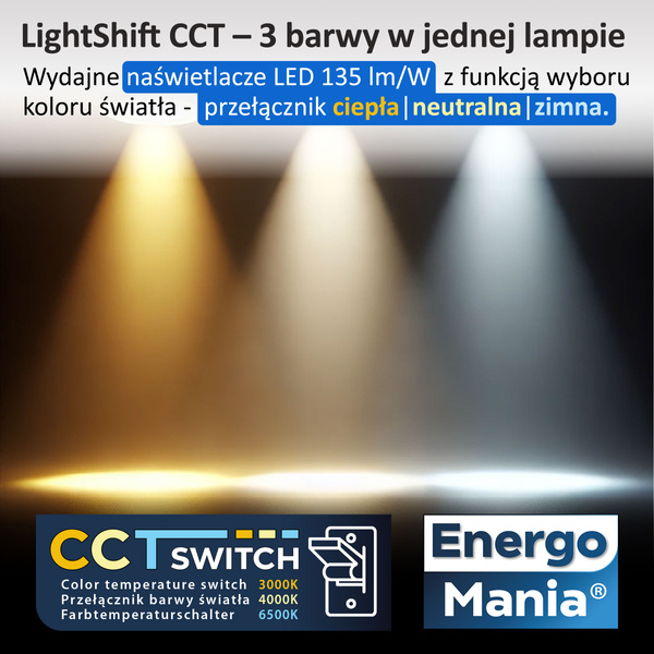 Naświetlacz LED SMD SAMSUNG 100W 8200 lm VT-100 czarny