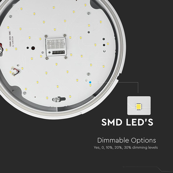 Plafon LED SAMSUNG PRO 14W 1400 lm 3w1 (czujnik ruchu + moduł awaryjny) VT-14SES