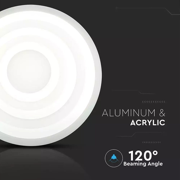 Plafon SOFT LED RING 80W poczwórny VT-85-3D