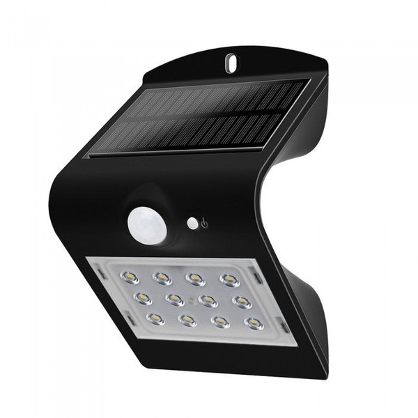Solarna lampa ścienna LED z czujnikiem ruchu 1,5W 220lm VT-767-2