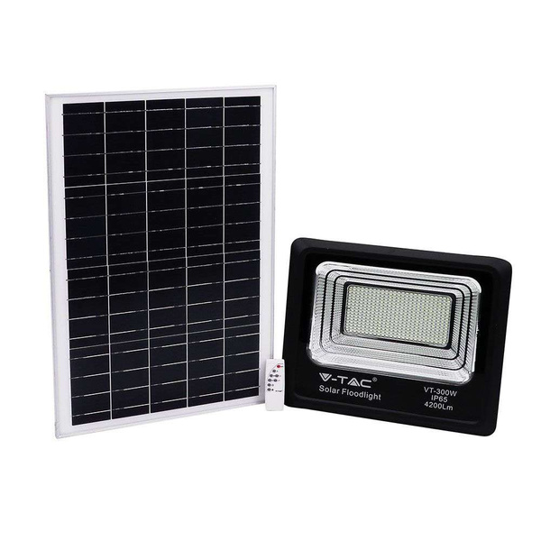 Solarny naświetlacz LED z panelem fotowoltaicznym 4200 lm VT-300W