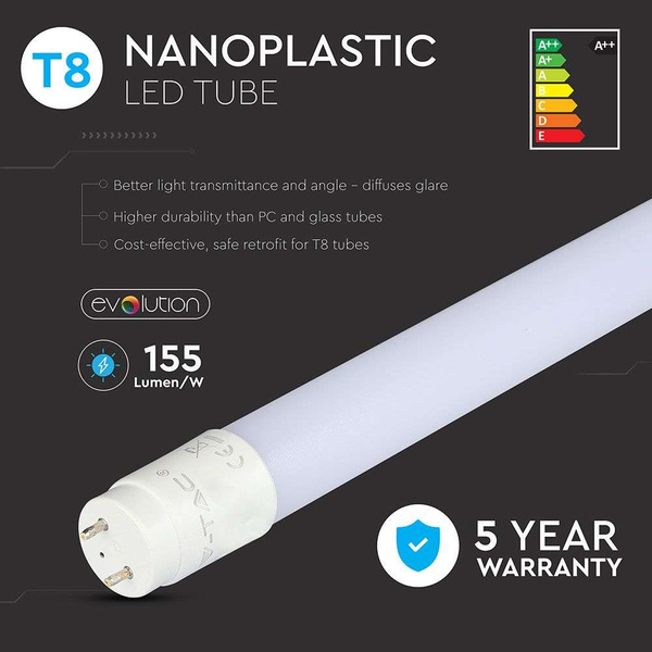 Świetlówka LED T8 G13 60cm 7W PREMIUM 1120lm VT-1607